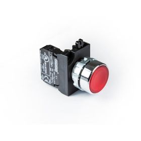Emas CM100DK 1 NA Kırmızı Düz Yaylı Kumanda Butonu