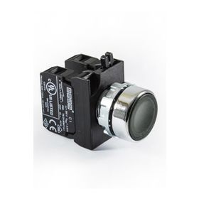 Emas CM101DH 2 NA Siyah Düz Yaylı Kumanda Butonu