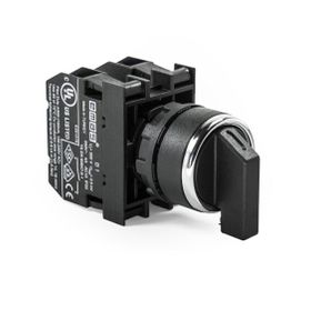 Emas CM101S31 2NA Siyah Metal Gövdeli Tek Dönüşlü Buton
