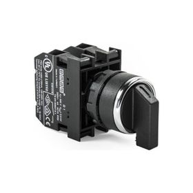 Emas CM101S31 2NA Siyah Metal Gövdeli Tek Dönüşlü Buton