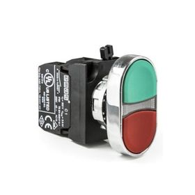 Emas CM102K20KY Kırmızı Yeşil Metal Gövdeli Buton