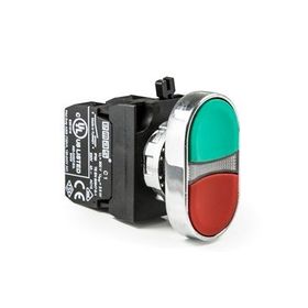 Emas CM102K20KY Kırmızı Yeşil Metal Gövdeli Buton