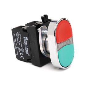 Emas CM102K20KY Kırmızı Yeşil Metal Gövdeli Buton