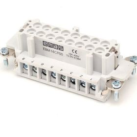 Emas EB016CP00 16 Kontaklı 16 A PG21 Metal Seri Çekirdek Priz