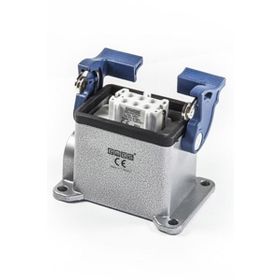 Emas EBM06PD12 Metal 6 Kontak 16A Yandan Girişli 2 Mandallı Duvar Tipi Priz