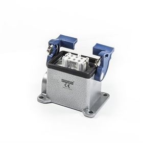 Emas EBM06PD12 Metal 6 Kontak 16A Yandan Girişli 2 Mandallı Duvar Tipi Priz