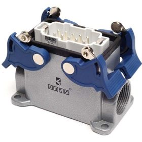 Emas EBM10FD14 16A Pg16 Metal Seri 10 Kontaklı Duvar Fişi