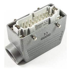 Emas EBM16FU10 16A 16 Kontaklı Metal Yandan Giriş Uzatma Prizi