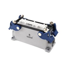 Emas EBM24PD14 Metal 24 Kontak 16A Yandan Girişli 4 Mandallı Duvar Tipi Priz