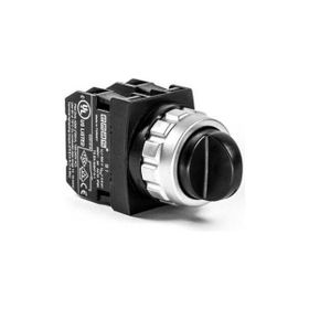 Emas H101S30 2NA Siyah Kalıcı Seçici Buton