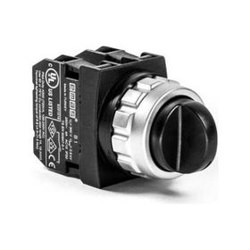 Emas H101S30 2NA Siyah Kalıcı Seçici Buton