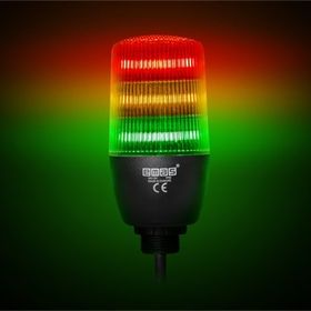 Emas IF5T024ZM05 24V DC 3 Kat 3 Renk PLC Uyumlu Buzzerlı Ledli Işıklı İkaz Lambası
