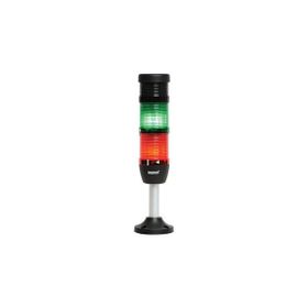 Emas IK52L024ZM02 45 mm Alüminyum Ayaklı 50 mm 24V Led Üçlü Buzzer Işıklı Kolon