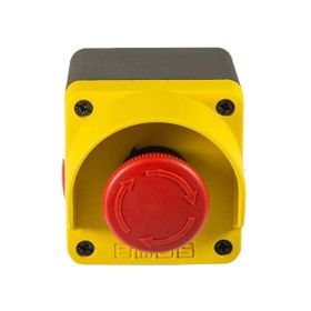 Emas M1C200E40 Sarı-Gri Acil Stop Metal Kumanda Kutusu