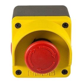 Emas M1C200E40 Sarı-Gri Acil Stop Metal Kumanda Kutusu