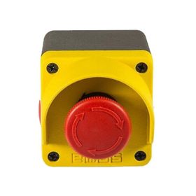 Emas M1C200E40 Sarı-Gri Acil Stop Metal Kumanda Kutusu