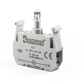 Emas Mavi 12-30 V AC DC B7 Ledli Sinyal Blok