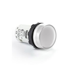 Emas MBSD024B 24V AC/DC Beyaz Led'li Düz Cam Monoblok Sinyal Lambası
