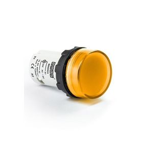 Emas MBSD024S 24V AC/DC Sarı Düz Cam Led'li Monoblok Sinyal Lambası