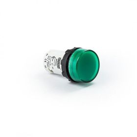 Emas MBSD024Y 24V AC/DC Yeşil Düz Cam Led'li Monoblok Sinyal Lambası