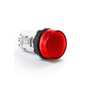 Emas MBSD220K 220V AC Kırmızı Düz Cam Led'li Monoblok Sinyal Lambası