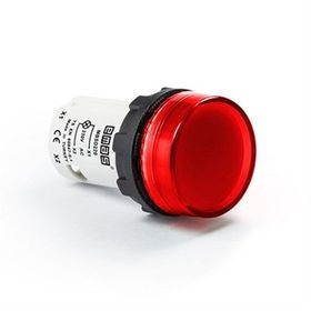 Emas MBSD220K 220V AC Kırmızı Düz Cam Led'li Monoblok Sinyal Lambası