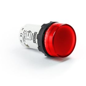 Emas MBSD220K 220V AC Kırmızı Düz Cam Led'li Monoblok Sinyal Lambası