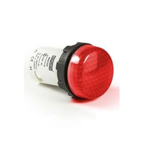 Emas MBSP220K 220V AC Kırmızı Petekli Cam Led'li Monoblok Sinyal Lambası