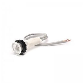 Emas S100LB2 24V AC/DC 10mm 12cm Beyaz Ledli Kablolu Sinyal Lambası