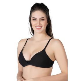 Emay 1417 Siyah Modal Cotton Kaplı Sütyen