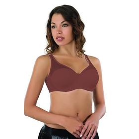 Emay 167D Bordo Tül Push Up Toparlayıcı Sütyen