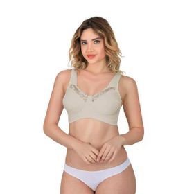 Emay 181B Dantelli Toparlayıcı Ten Cotton Sütyen