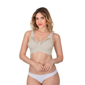 Emay 181B Dantelli Toparlayıcı Ten Cotton Sütyen