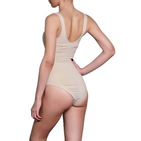 Emay 2018 Dikişsiz Kalın Askılı Slip Boy Açık Ten Kadın Korse