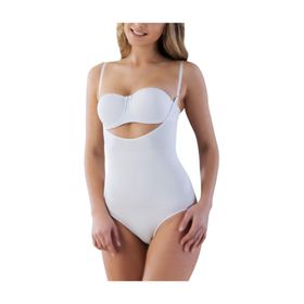 Emay 2023 Seamless Göğsü Açık Slip Boy Beyaz Kadın Korse