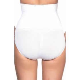 Emay 2029 Dikişsiz Masajlı Çift Kat Beyaz Kadın Slip Korse