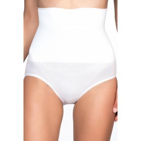 Emay 2029 Dikişsiz Masajlı Çift Kat Beyaz Kadın Slip Korse