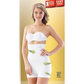 Emay 2047 Dikişsiz Kısa Paça Siyah Kadın Boxer Korse