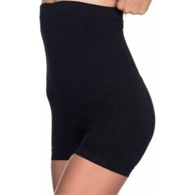 Emay 2055 Dikişsiz Kısa Paça Siyah Kadın Boxer Korse