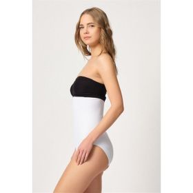 Emay 2080 Yüksek Bel Çıtçıtlı Slip Beyaz Korse