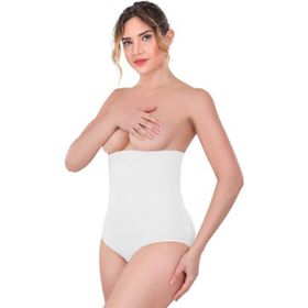Emay 2080 Yüksek Bel Çıtçıtlı Slip Beyaz Korse