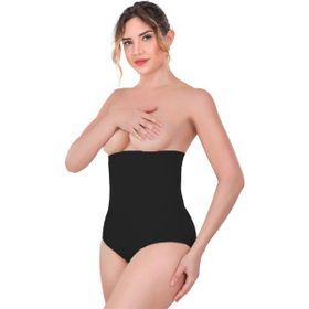 Emay 2080 Yüksek Bel Çıtçıtlı Slip Siyah Korse
