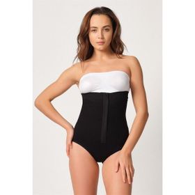 Emay 2088 Önden Agraflı Beyaz Kadın Slip Korse