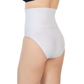 Emay 2090 Önü Dantelli Yüksel Bel Slip Beyaz Korse