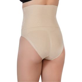 Emay 2090 Önü Dantelli Yüksel Bel Slip Ten Korse