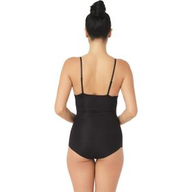Emay 2723 Lazer Kesim Göğsü Açık Siyah Kadın Slip Korse
