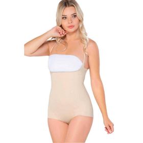 Emay 2723 Lazer Kesim Göğsü Açık Ten Kadın Body Korse