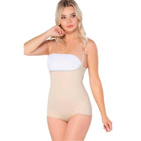 Emay 2723 Lazer Kesim Göğsü Açık Ten Kadın Body Korse