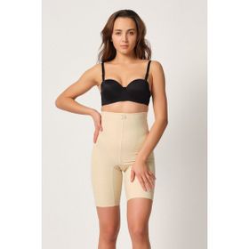 Emay 2814 Double Yüksek Bel Ten Kadın Boxer Lazer Korse