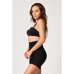 Emay 2816 Yüksek Bel Lazer Siyah Kadın Boxer Korse